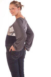 Těhotenské kalhoty BEBEFIELD - Milano Jeans