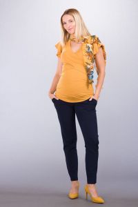 Těhotenská halenka BEBEFIELD - Elena Ochre | Velikost 36, Velikost 38, Velikost 40, Velikost 42, Velikost 44