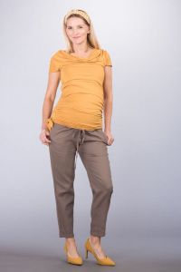 Těhotenská halenka BEBEFIELD - Patrizia Ochre | Velikost 36, Velikost 38, Velikost 40, Velikost 42, Velikost 44