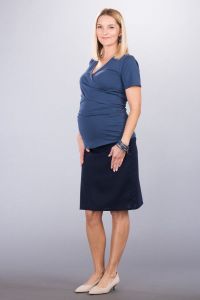 Těhotenská sukně BEBEFIELD - Melissa Navy | Velikost 36, Velikost 38, Velikost 40, Velikost 42, Velikost 44