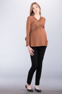 Těhotenské kalhoty BEBEFIELD - Harper Black | Velikost 36, Velikost 38, Velikost 40, Velikost 42, Velikost 44