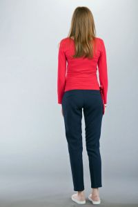 Těhotenské kalhoty BEBEFIELD - Harper Blue - Velikost 44