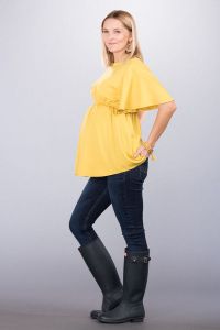 Těhotenské kalhoty BEBEFIELD - Orlando Jeans - Velikost 36