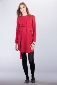 Těhotenské šaty BEBEFIELD - Adeline Red | Velikost 36, Velikost 38, Velikost 40, Velikost 42, Velikost 44