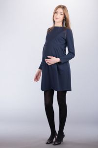 Těhotenské šaty BEBEFIELD - Ava Navy | Velikost 36, Velikost 38, Velikost 40, Velikost 42, Velikost 44
