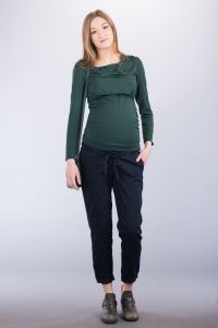 Těhotenská halenka BEBEFIELD - Kelly Dark Green | velikost 36, velikost 38, velikost 40, velikost 42, velikost 44