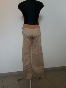Těhotenské kalhoty BEBEFIELD - Cairo Sand - Velikost 42