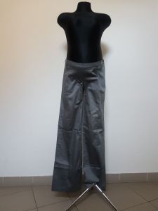 Těhotenské kalhoty BEBEFIELD - Satin Grey | Velikost 42