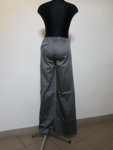 Těhotenské kalhoty BEBEFIELD - Satin Grey