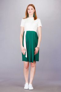 Těhotenské šaty BEBEFIELD - Gemma Deep Green - Velikost 44