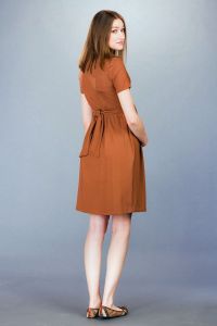 Těhotenské šaty BEBEFIELD - Pina Cinnamon