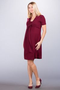 Těhotenské šaty BEBEFIELD - Pina Claret - Velikost 36