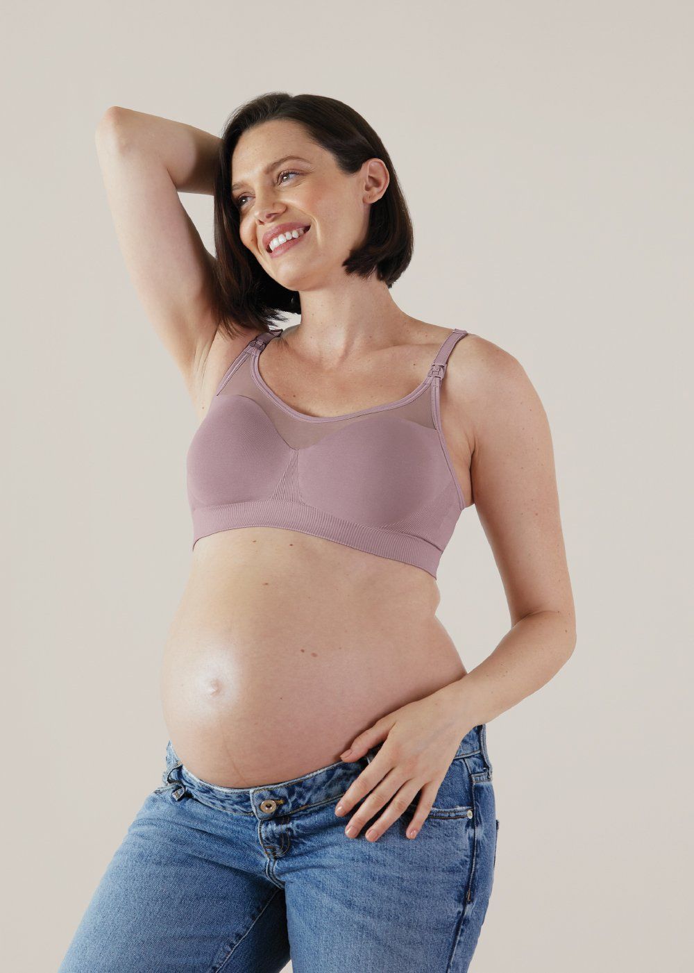 Těhotenská a kojící podprsenka Body Silk Seamless Sheer Dawn Bravado!