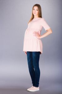 Těhotenské kalhoty BEBEFIELD - Orlando Distressed Jeans - Velikost 36