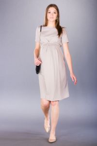 Těhotenské šaty BEBEFIELD - Alina Sand - Velikost 38