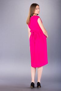 Těhotenské šaty BEBEFIELD - Esmeralda Fuchsia - Velikost 36