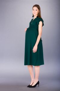 Těhotenské šaty BEBEFIELD - Luna Pine - Velikost 40