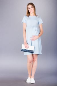 Těhotenské šaty BEBEFIELD - Marlena Blue