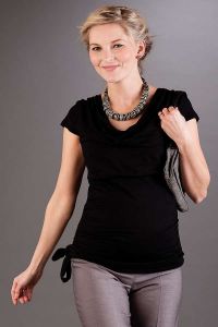 Těhotenská halenka BEBEFIELD - Patrizia Black | Velikost 36, Velikost 38, Velikost 40, Velikost 42, Velikost 44