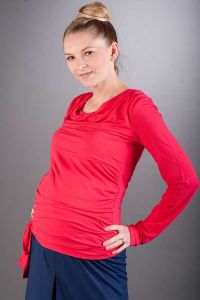 Těhotenská halenka BEBEFIELD - Vida Raspberry | velikost 36, velikost 38, velikost 40, velikost 42, velikost 44
