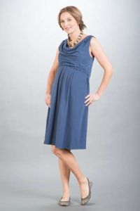 Těhotenské šaty BEBEFIELD - Mia Jeans - Velikost 40