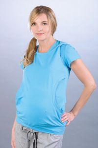 Těhotenská halenka BEBEFIELD - Jill Sky Blue | Velikost 36, Velikost 38, Velikost 40, Velikost 42, Velikost 44