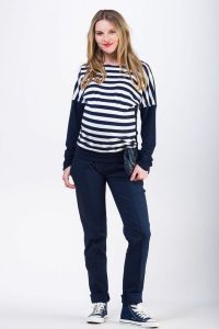 Těhotenské kalhoty BEBEFIELD - Enzo Navy | Velikost 36, Velikost 38, Velikost 40, Velikost 42, Velikost 44