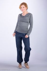 Těhotenské kalhoty BEBEFIELD - Turin Jeans | Velikost 36