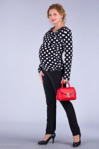 Těhotenské kalhoty BEBEFIELD - Valencia Black | Velikost 36, Velikost 38, Velikost 40, Velikost 42, Velikost 44, Velikost 46, Velikost 48