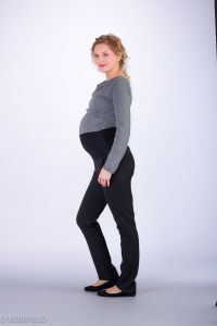 Těhotenské kalhoty BEBEFIELD - Valencia Black