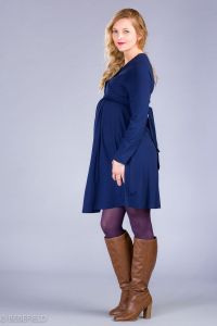 Těhotenské šaty BEBEFIELD - Julianna Inkoust | Velikost 36, Velikost 38, Velikost 40, Velikost 42, Velikost 44
