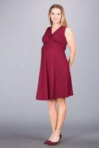 Těhotenské šaty BEBEFIELD - Rachel Claret | Velikost 36, Velikost 38, Velikost 40, Velikost 42, Velikost 44, Velikost 46, Velikost 48