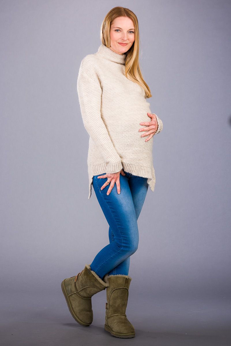 Těhotenský svetr BEBEFIELD - Adalie - velikost S