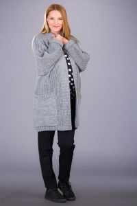 Těhotenský svetr BEBEFIELD - Tiffany Grey - velikost M